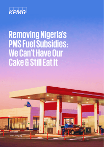 KPMG Removing Nigeria PMS Fuel Subsidies - 202306