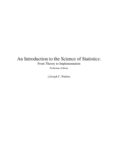 An Introduction to the Science of Statistics