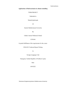 Importance of fluid mechanics report.