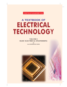 ELECTRICAL TECHNOLOGY VOL I BY B L THERA