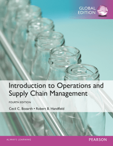 IntroductIon to operatIons and supply chaIn ManageMent 4E