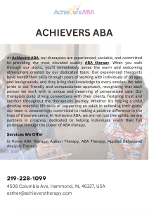 Achievers ABA