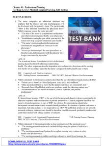 Test Bank for Lewis’s Medical-Surgical Nursing 12th Edition Harding