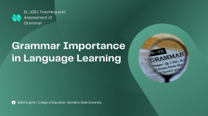 Grammar Importance in Language Learning