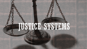 Justice systems in different countries around the world
