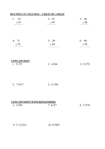 MULTIPLY IN COLUMNS KIAN