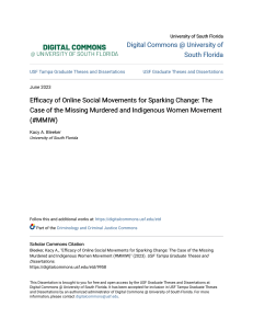 Efficacy of Online Social Movements for Sparking Change  The Case