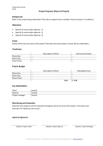 Project Proposal Template