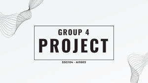 Group 4 - Project SSG104