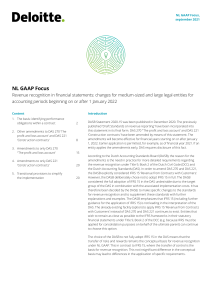 Revenue recognition in financial statements - changes for medium-sized and large legal entities