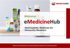 Homeopathy Medicine for Immunity Boosters