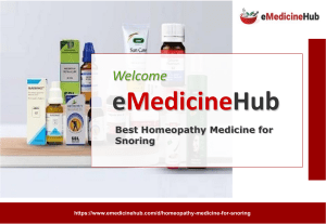 Best Homeopathy Medicine for Snoring