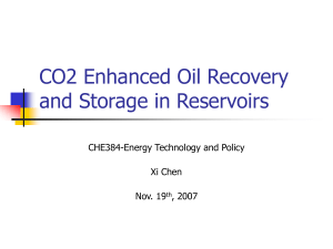 CO2 oil recovery