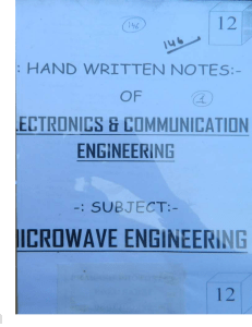 EC 12.Microwave Engineering