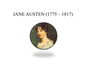 JANE AUSTEN (1775 – 1817)