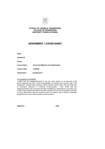 CHE555 Assignment 1 Cover Sheet.docx