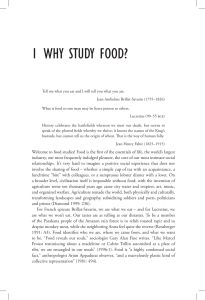 Why Study Food Belasco