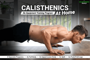 Calisthenics At Home Program by Calisthenics Family