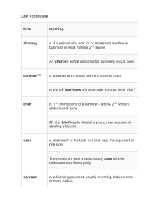 Law Vocabulary