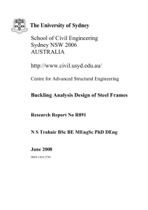 Buckling Analysis Design of Steel Frames