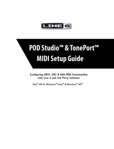 Line6 TonePort MIDI Setup Guide