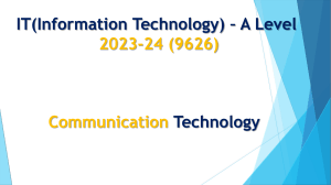 U3 Communication Technology  Network 