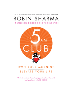 (Inspirational) Robin Sharma - The 5 AM Club-HarperCollins Publishers (2018)