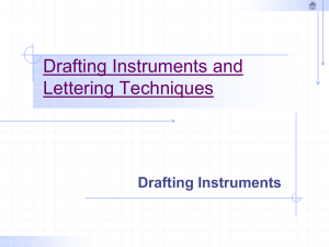 1. Drafting Instruments & Lettering