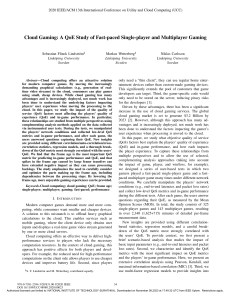 Cloud Gaming A QoE Study of Fast-paced Single-player and Multiplayer Gaming