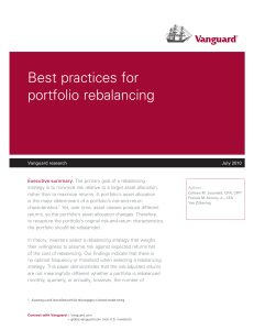 PRM lecture Slide #11 Vanguard portfolio rebalancing