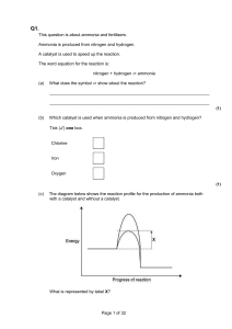 Haber process and titrations exam questions 