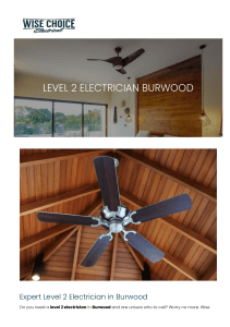 Level 2 Electrician Burwood
