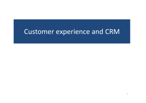 Supplement to customer experience