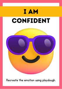 Colorful Emoji Emotions SEL Playdough Mat Worksheets