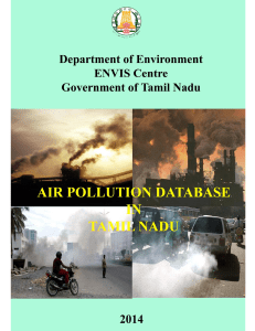 Air Pollution Database for Tamil Nadu - 2014