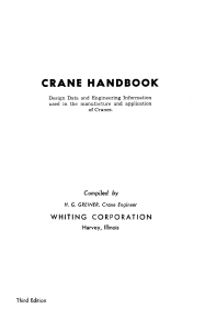 Whiting Crane Handbook 3rd edit
