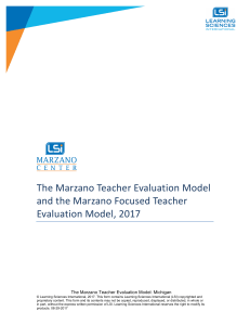 Marzano Teacher Evaluations