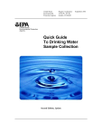 Epa Water Sampling Guide Drinking Water Sample Collection Guide - EPA