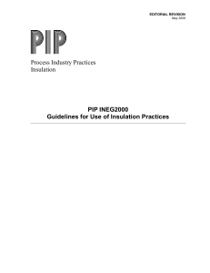 PIP INEG2000 Guidelines for Use of Insulation Practices