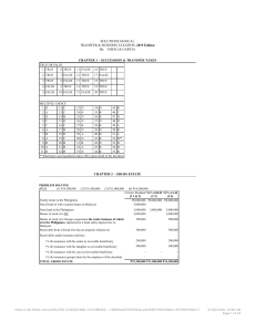 Transfer & Business Taxation Solutions Manual