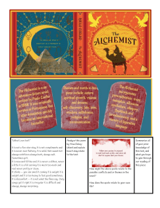 The Alchemist activities
