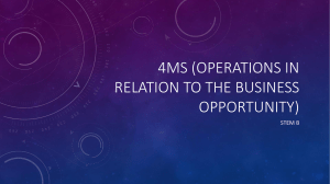 4ms (operations in relation to the business