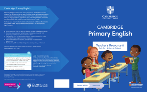 Cambridge Primary English Teacher's Resource 6