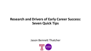 7 Tips for Early Career Publication Success
