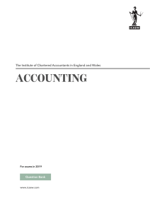 Accounting Question Bank ICAEW