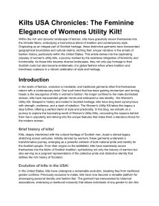 Womens Utility Kilt