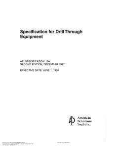API 16A Спецификация на буровое породоразрушающее оборудование (2)