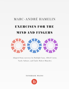 exercises for the mind and fingers - marc-andre hamelin - tonebase piano workbook