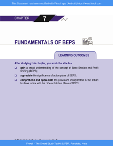 Fundamentals of BEPS