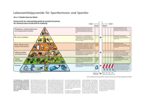 Lebensmittelpyramide Sport